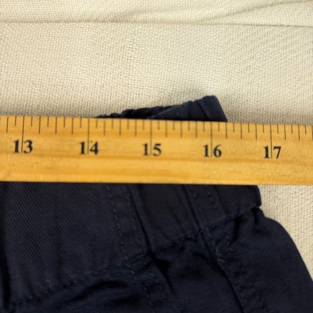 Banana Republic Mens Navy Blue Elastic Waist Relaxed Straight Crop Pants Large - Picture 6 of 8